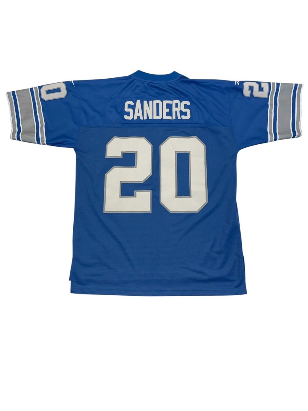 Vintage NFL Reebok Barry Sanders Detroit Lions Throwback Jersey Large Blue - Picture 3 of 16